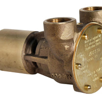¾" bronze pump, 40-size, flange mounted with NPT threaded ports Standard on Perkins 6.354 engines. - Jabsco 9990-41