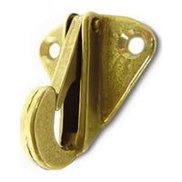 Snap Hook Fixed Brass - 77BL