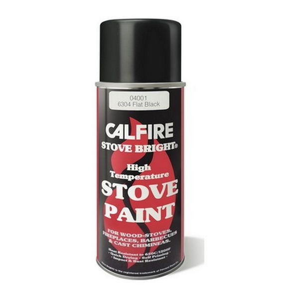 Calfire High Temperature Black Stove Paint Aerosol Matt - 400ml