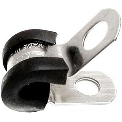 Rubber Lined P Clip 12mm Stainless Steel (304) - JPC012SS