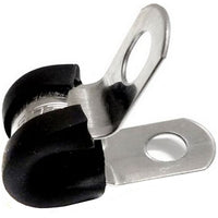 Rubber Lined P Clip 6mm Stainless Steel (304) - JPC006SS