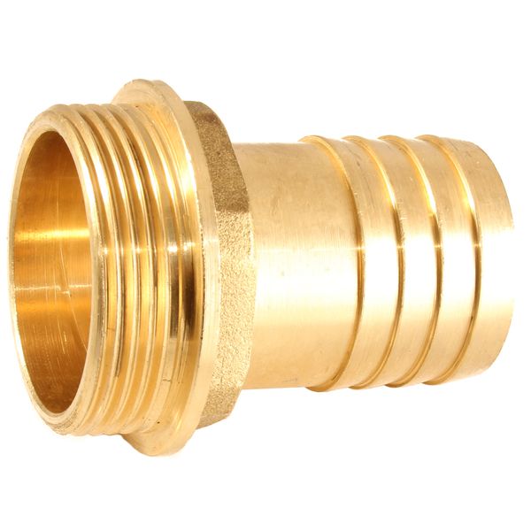 Hose Tail Connector 1-1/2" BSP Male x 1-1/2" Hose Tail Brass - 716H.38