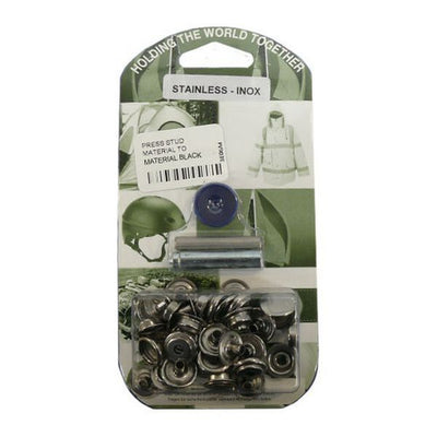 Press Stud Material to Material Black - BP850-6M07