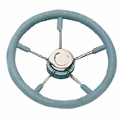 Steering Wheel Grey 350mm 5 Stainless Steel Spokes