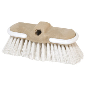 Boat Scrub Brush 'Flow Thru' Hard Bristle 5cm White