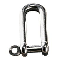 Long D Shackle AISI316 4mm L32 mm with 8mm gap 4mm pin - ChasNewensMarine