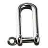 Long D Shackle AISI316 8mm L64mm with 16mm gap 8mm pin - ChasNewensMarine