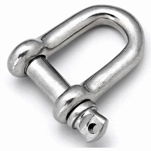 D Shackle AISI316 Stainless Steel 6mm L25mm with 13mm gap 8mm pin