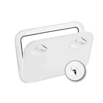Mid Line Hatch With Lock 355 x 600mm White