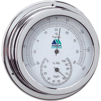 Thermo/Hygrometer 120mm Face Chrome Finish