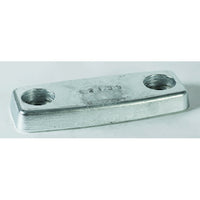 Zinc Hull Anode 5.5kg, 275 x 100 x 37mm, Hole Centres 200mm