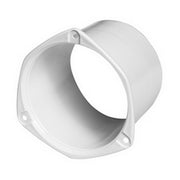 White Straight Hose Adapter For Vents AQM90500/1/2 HDPE, OD 91mm x Cut Dia 76mm x Depth 63mm