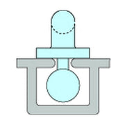 Bainbridge Sail Slide  Plastic Slug 11.5mm - ChasNewensMarine