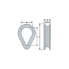 Stainless Steel Wire Rope Thimble Eye 3mm SSWRT-03