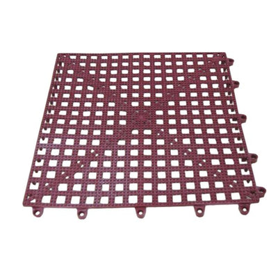 Tile Deck Burgundy 300mm Sq - TILE BURGUNDY