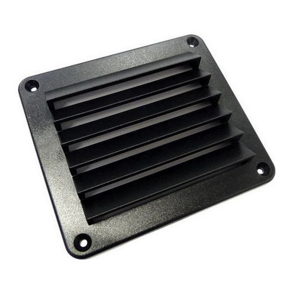 Vent Black Plastic Louvre 5 1/2 x 4 7/8 - 13575-BK
