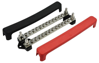 BEP BB-12W-2NC/DSP Multi Purpose Bus Bar, 12 Way/100A x 2 (with covers)