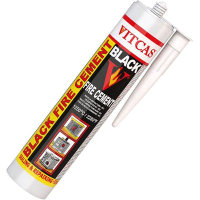 Vitcas Fire Cement in Black (1250°C / 310ml) VITCAS-BFC-310ML
