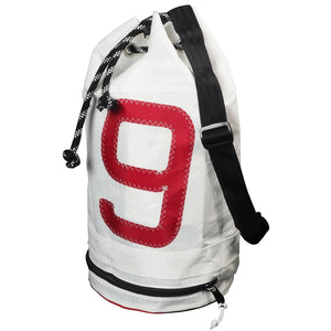 Sailcloth Duffel Bag Small White 47 x 25cm - 20L - ChasNewensMarine