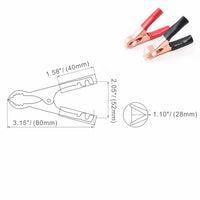 50A Battery Alligator Clamp (Pair)