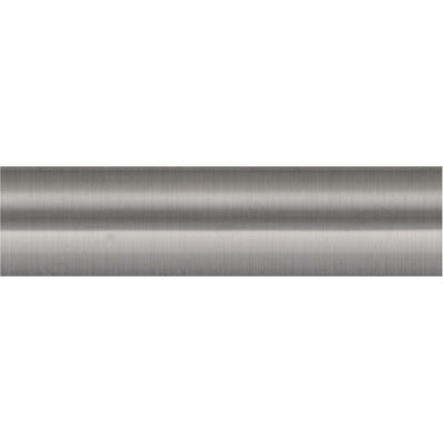 Curtain Pole 120cm (L) x 28mm Diameter Brushed Nickel