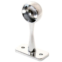 Chrome End Support for Wardrobe Rail Pk10 - W0054