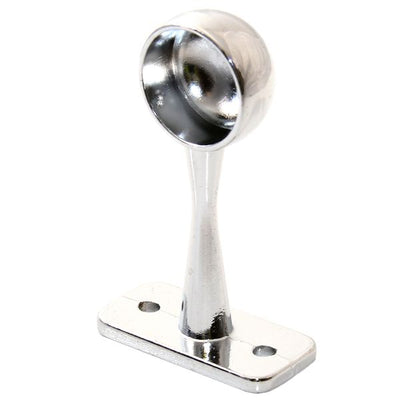 Chrome End Support for Wardrobe Rail Pk10 - W0054
