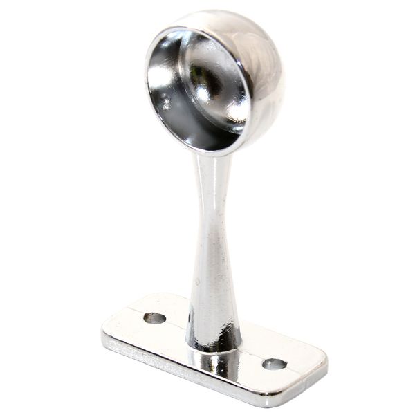 Chrome End Support for Wardrobe Rail Pk10 - W0054