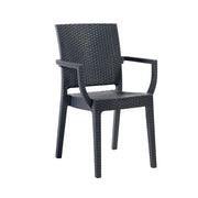 Canterbury Rattan Style Polypropylene Arm Chair (Stackable)