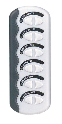 BEP CG2-6W-W Contour Generation II Spray proof Switch Panel 6W No Fuse White MC10