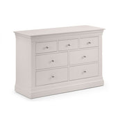 Clermont 4+3 Drawer Chest Unit light Grey Lacquer Finish