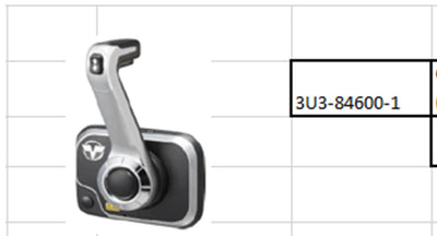3U3-84600-1 Control Head Assy (Flush Mount)