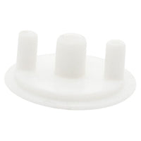 Top Hat Hinge Cover White