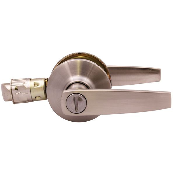Handle Set with Privacy Lock Satin Steel - W003533 55990.0074