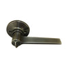 Pewter Door Handle Set - Tapered Bar Without Lock