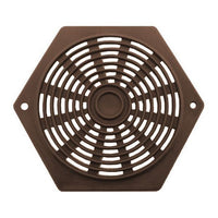 Hexagon Air Vent 2-5/8" Brown