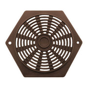 Hexagon Air Vent 2-5/8" Brown