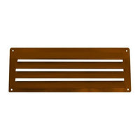 Air Vent 9-1/2" x 3-1/2" Brown - VENT 9.1/2x3.1/2 BR