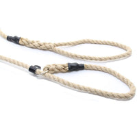 8mm Slip Dog Lead 1.5m Hemp - 8MM SLIP DOG LEAD 1.5M HEMP