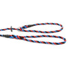 8mm Slip Dog Lead 1.5m Red Black and Blue - 8MM SLIP DOG LEAD 1.5M RED BLA