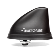 Shakespeare Dorsal Low Profile VHF Antenna 10mile Range, 8m Cable Plug, Black