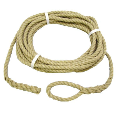 Rope Mooring 12mm x 8.5m Beige - 12MM HEMPEX ROPE