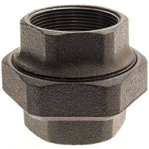 Mall Iron Pipe Union Black 2" BSP Female - MI32U-BST