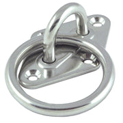 Proboat Stainless Steel Diamond Deck Plate with Ring
