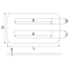 Proboat Stainless Steel 3 Bar Buckle