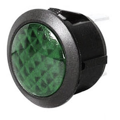 Warning Light Green 12V LED - 0-607-34