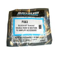 BLOCK KIT Terminal
DOUBLE ROW 10 SECTION TO SIMPLIFY ACCESSORY INSTALLATION. F563    Mercury Mariner Spares & Parts