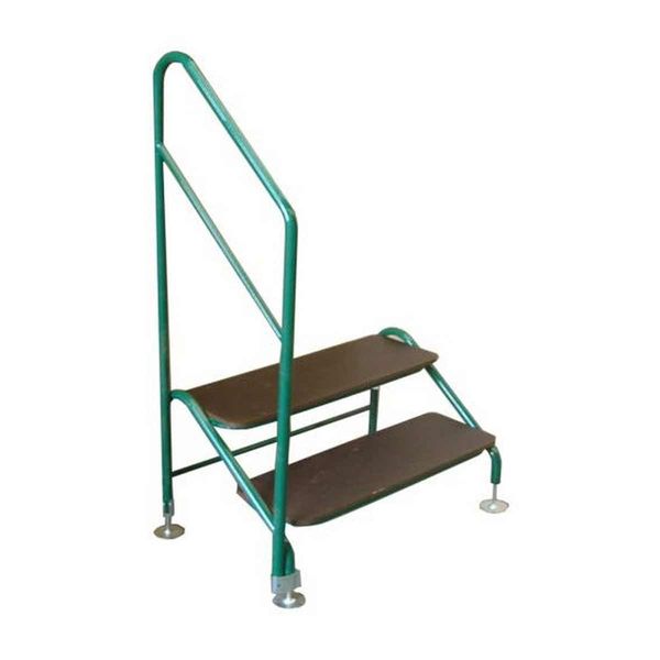 AG Freestanding 2 Tread Step with Green Plascoat 571 Finish