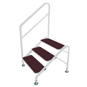 Free-Standing 3 Tread Step White - 3 TREAD DELUXE F/S