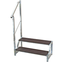 AG Freestanding 2 Tread Step Galvanised Steel